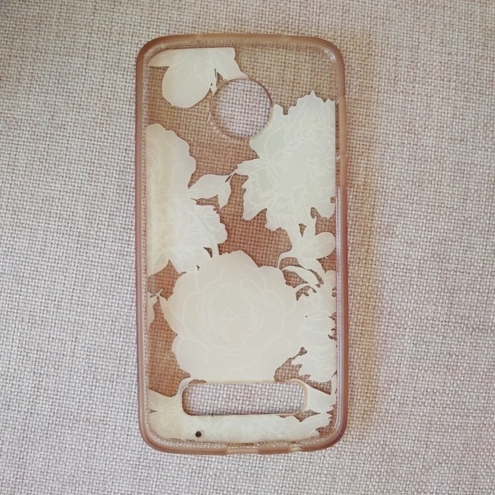 𝅺moto Z2 PLAY Silicone Floral Phone Case